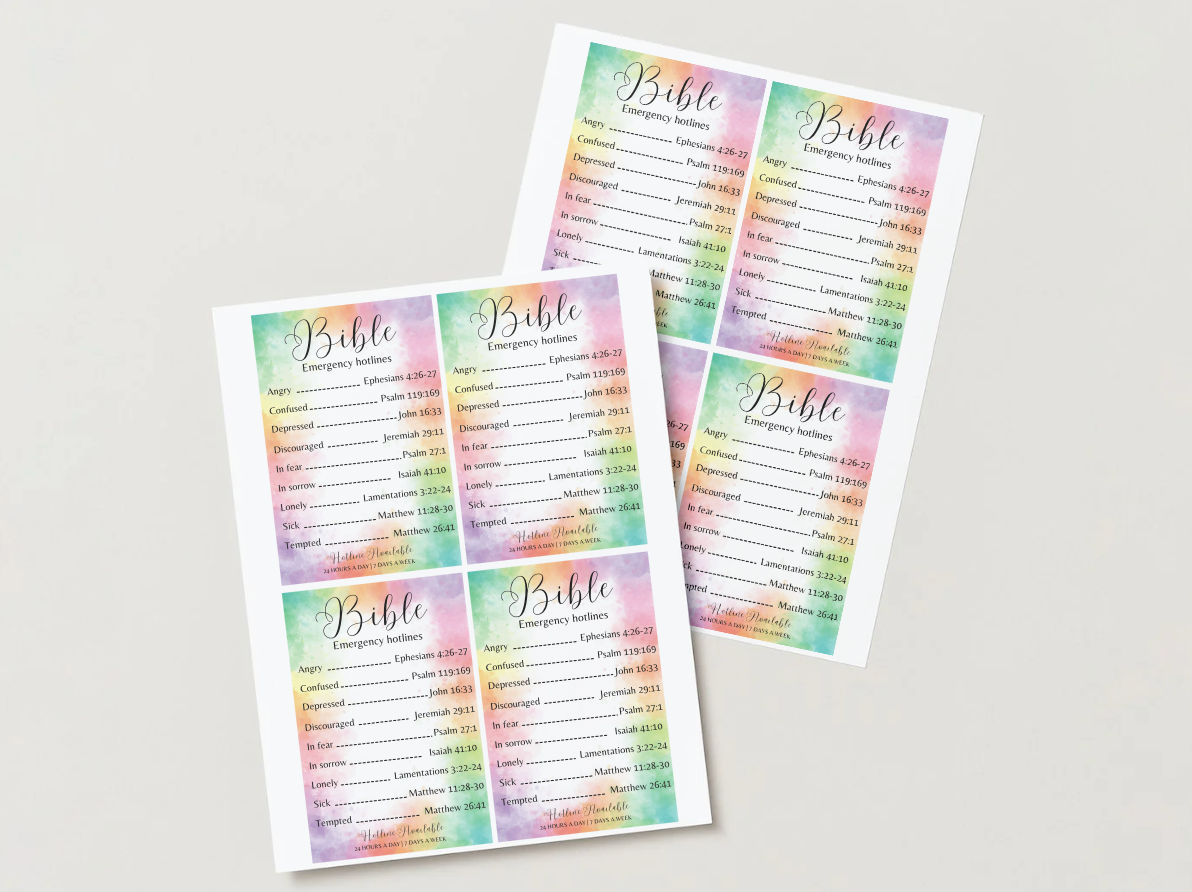 Bible Emergency Hotline